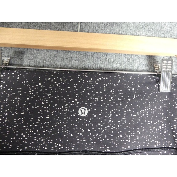 Lululemon 6 Leggings Wunder Under High Rise Magnetized Jacquard Black White - Picture 4 of 7